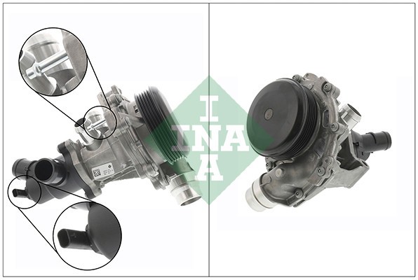 INA 538 0731 10 Pompă de apă, răcire motor