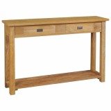 Cumpara ieftin Masă consolă din lemn masiv de tec, 120 x 30 x 80 cm