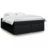 VidaXL Pat box spring cu saltea, negru, 180x200 cm, catifea 3285396