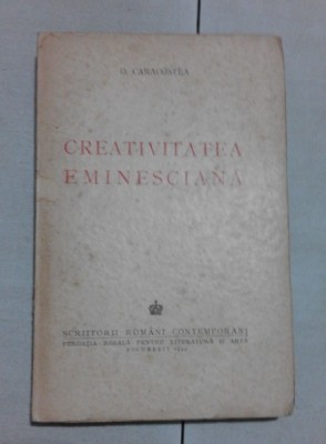 CREATIVITATEA EMINESCIANA - D. CARACOSTEA foto
