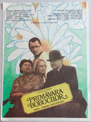 Primavara bobocilor - Afis film romanesc, cinema Romaniafilm 1985, Epoca de Aur foto
