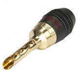 Conector metalic banana, HICON HI-BM05-RED