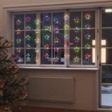 VidaXL Instalație lumini tip perdea stele 200 LED multicolor 8 funcții