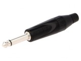 Mufă Jack 6.3mm Mono Drept pe Cablu Lipire