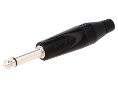Mufă Jack 6.3mm Mono Drept pe Cablu Lipire foto