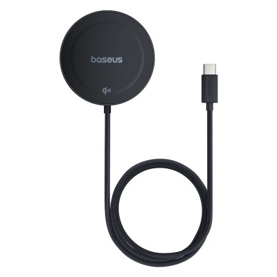 Incarcator wireless magnetic Qi2 Baseus, negru, P10273300121-02 foto