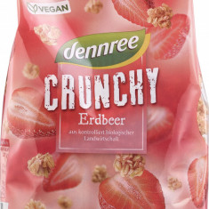 Cereale crunchy cu capsuni bio 375g, Dennree