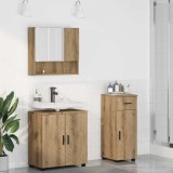 Cumpara ieftin Set de mobilier pentru baie 3 buc. Stejar Artizanal