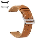 Curea piele, compatibila cu Samsung Galaxy Watch Ultra, Camel Brown
