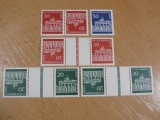 Germania Berlin Poarta Brandenburg Perechi T&ecirc;te-B&ecirc;che &amp; Marginat Lot MNH -A771