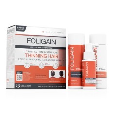 Set Tratament pentru Par, Foligain, Thinning Hair, impotriva Caderii Parului, Sampon 100ml, Balsam 1