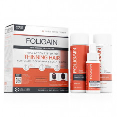 Set Tratament pentru Par, Foligain, Thinning Hair, impotriva Caderii Parului, Sampon 100ml, Balsam 1