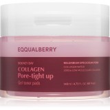 EQQUALBERRY Collagen Pore-Tight Up Gel Toner Pads dischete de tonifiere pentru micsorarea porilor 60 buc