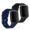 Set 2 Curele pentru Xiaomi Amazfit Bip / Amazfit Bip Lite, kwmobile, Silicon, Albastru / Negru, 54776.01