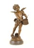 Ingeras cantand la tobe-statueta din bronz pe un soclu din marmura BR-100, Religie