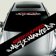 Sticker parasolar auto &amp;amp;quot;NEED FOR SPEED&amp;amp;quot; (126 x 16cm) - SSA340 foto