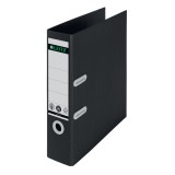 Cumpara ieftin Biblioraft carton partial reciclat si reciclabil A4 5cm negru Leitz 180 Recycle Biblioraft Leitz 180 Recycle plastic reciclat A4 80 mm negru