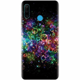 Husa silicon pentru Huawei P30 Lite, Rainbow Colored Soap Bubbles