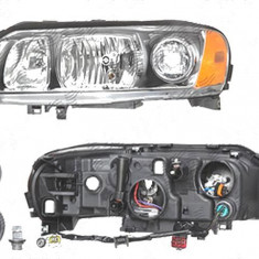 Far Volvo S60 (Rs/P24), 03.2004-03.2010; V70 (P80), 06.2004-03.2007; Xc70 (Sw), 05.2004-09.2007, fata, Stanga, H7+H9+PY21W+W5W; electric; grey reflec