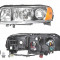 Far Volvo S60 (Rs/P24), 03.2004-03.2010; V70 (P80), 06.2004-03.2007; Xc70 (Sw), 05.2004-09.2007, fata, Stanga, H7+H9+PY21W+W5W; electric; grey reflec