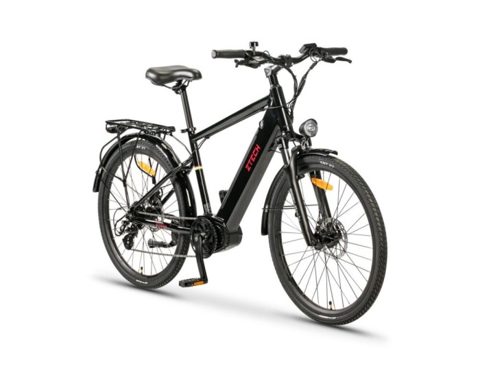 Bicicleta electrica Z-Tech ZT-85 SWORDFISH, motor 250W, baterie 36V 12Ah, viteza 25km/h, autonomie 40km, viteza maxima asistata 25km/h - Negru