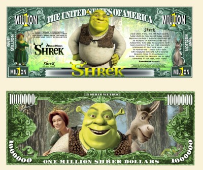 !!! SUA = FANTASY NOTE (TJ6) = FILMUL ,, SHREK &amp;quot; - 2024 - UNC foto