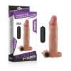 Extensie Penis cu Vibratii Lovetoy Pleasure X-Tender +5cm, 18.5cm lungime, 4.2cm diametru