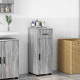 vidaXL Dulap de Baie cu ușă sonoma gri 30 x 35 x 80 cm Lemn compozit