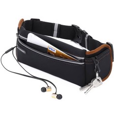 Borseta Sport pentru Telefon 65-120cm Centura de Alergare cu Banda Reflectorizanta Ugreen Ultimate Running Waist Belt - Black