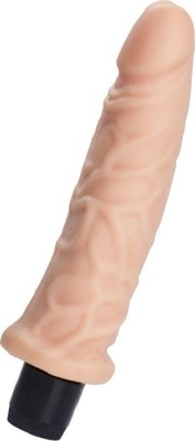 Vibrator A-Toys, Multispeed, TPE, Natural, 19.5 cm foto