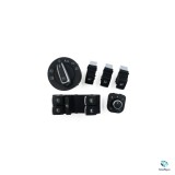 Cumpara ieftin Set Butoane Crom Volkswagen Golf 5 Passat B6 B7 Touran Jetta CC
