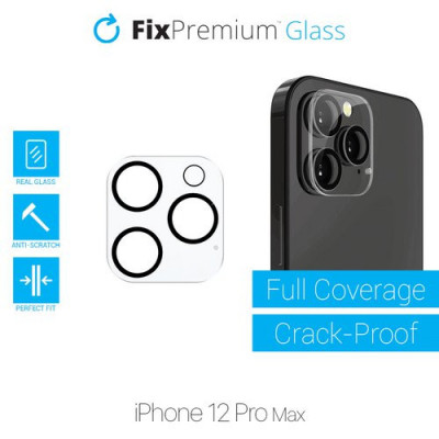 FixPremium Glass - Sticlă &amp;icirc;nt&amp;acirc;rită pentru camera din spate iPhone 12 Pro Max foto