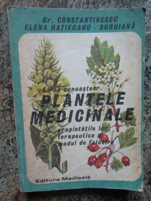 GR.CONSTANTINESCU\ELENA HATIEGANU - SA NE CUNOASTEM PLANTELE MEDICINALE foto