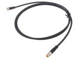 Cablu Conectare M8 1.5m 50VAC 4A PVC