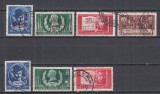 ROMANIA 1952 LP 293 LP 321 CENTENARUL NASTERII LUI I.L.CARAGIALE SUPRATIPAR I.L.CARAGIALE SERII STAMPILATE, Stampilat