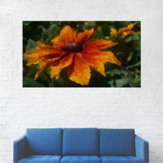 Tablou Canvas, Floare Portocalie - 40 x 70 cm foto