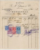 Romania, Banca G. M. Eftimiu Co, Borderou, 1933