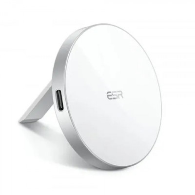 Incarcator Wireless Compatibil MagSafe cu Suport ESR HaloLock Alb foto