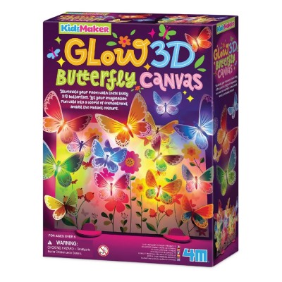 Set creativ - Panou luminos cu fluturi 3D - KidzMaker foto
