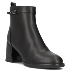 Botine piele naturala DBT6544 Black - 37