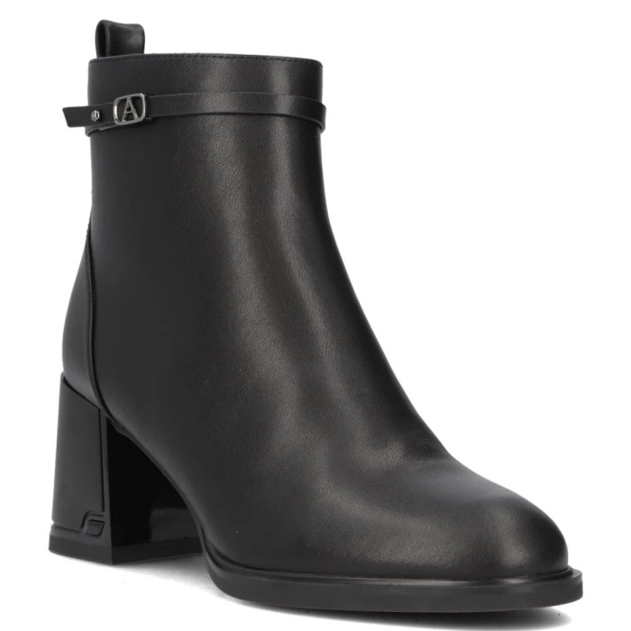 Botine piele naturala DBT6544 Black - 37