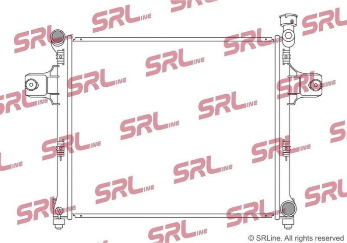 Radiator Jeep Commander 05-10, Grand Cherokee 05-10, motor: 5.7 V8, 588x508x32, SRLine, Aluminiu/ Plastic brazat, 55116842AB; K55116842AB