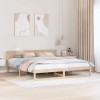 VidaXL Cadru de pat cu headboard Maro 180 x 200 cm Lemn masiv de pin 873262