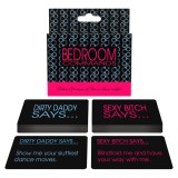 Joc pentru cupluri KHEPER GAMES Bedroom Commands, cu provocări erotice, 108 cărți