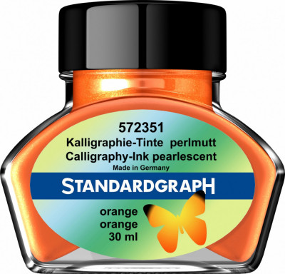 Cerneala perlata caligrafie orange Standardgraph 30 ml foto