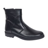 Ghete barbati casual imblanite din piele naturala cu fermoar GFSIMPLUN