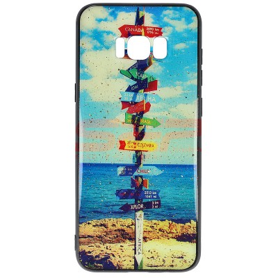 Toc UV Copy Glass Samsung Galaxy S8 Plus Travel Signs foto