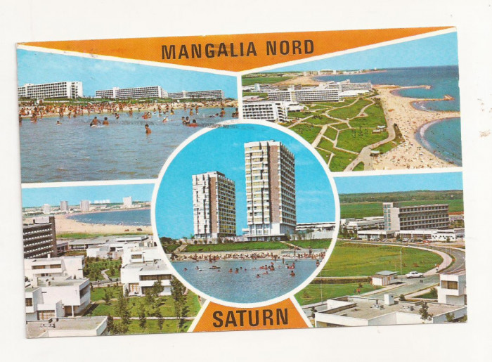RF2 -Carte Postala- Mangalia Nord - Saturn, circulata 1972