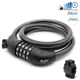 Cumpara ieftin Lanț anti - furt, trotinetă / scuter / bicicletă electrică, EWLK024, 88 cm, negru | Motorevolution