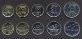 KUWAIT █ KUWEIT █ SET COMPLET DE MONEDE █ 5 + 10 + 20 + 50 + 100 Fils █ 2007-2012 █ UNC